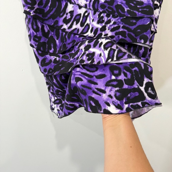 Animal Print Faux Layered Sleeveless Shirt Size 14P/L Peter Nygard TanJay - Picture 6 of 17